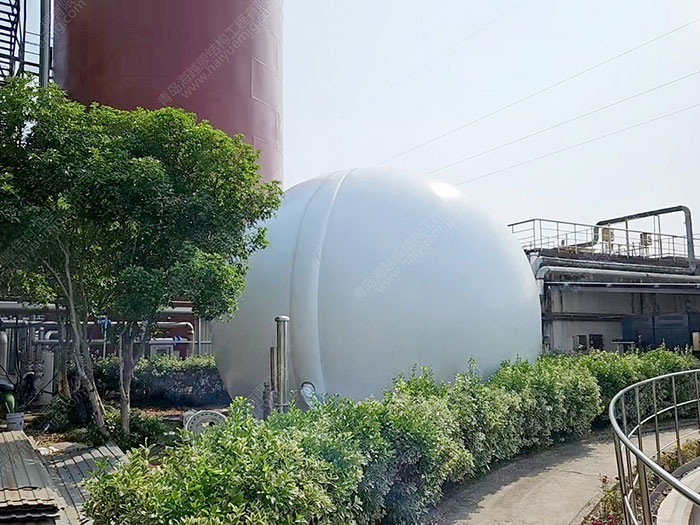 浙江杭州啤酒廠污水150m3雙膜氣柜項目